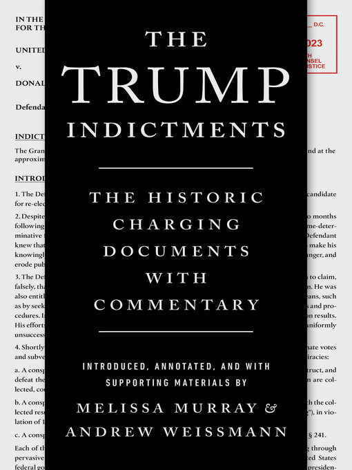 Title details for The Trump Indictments by Melissa Murray - Wait list